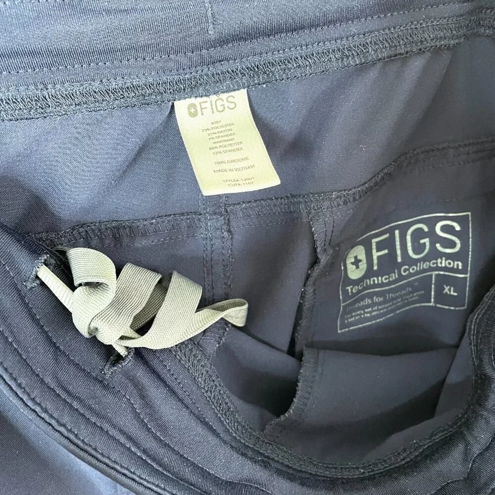 Figs Technical Collection Axim Cargo Pants Mens XL Blue Medical Scrub Nurse